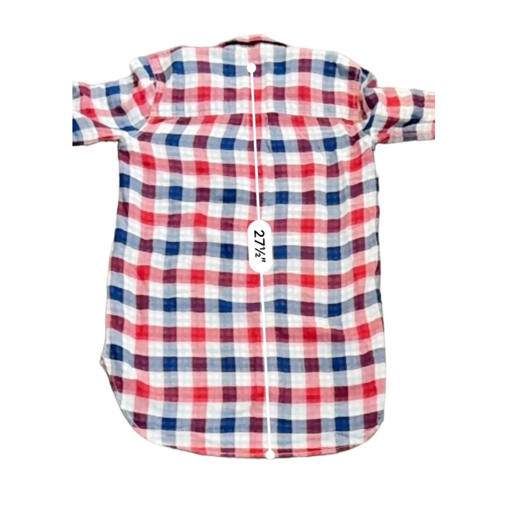 Madewell Emmett Plaid Small Ex-boyfriend Long Sleeve Gingham Button Shir… - Picture 7 of 8